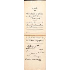 Request to attend lectures in Elocution for half a term