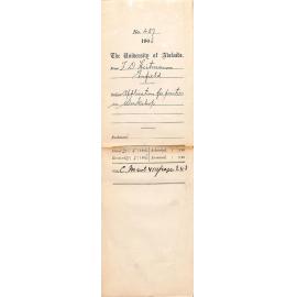 Application for position at the workshop