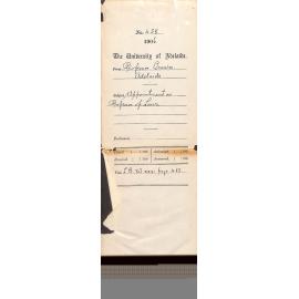 Regarding his appointment as Professor of Laws