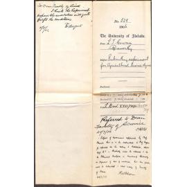 Submitting experiment for Agricultural Science Degree