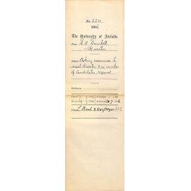 Asking Examiner to visit Riverton and re number of Candidates required