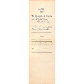 Transferring candidates place of Examination