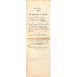 In regard to Examination in Military Subjects for Commissions in the Imperial Army