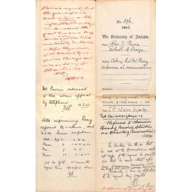 Asking that Mr Perry Supervise at Examinations