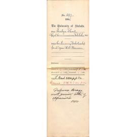 Continuing Scholarship for 2nd Year Richard Daniel Kleeman