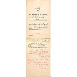 Asking if Certificate issued for separate subjects LLB Course