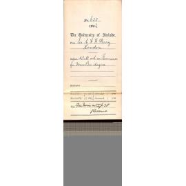 Will act as Examiner for Mus Bac Degree