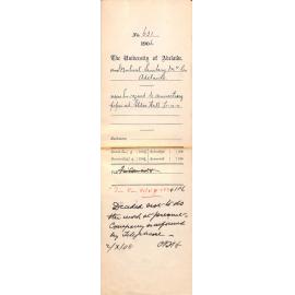  In regard to connecting pipes at Elder Hall £1-10-0