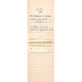 Offering Terms of Publication for Joint Universities