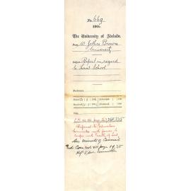 Law School Report [pages incomplete]