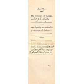 Requesting reconsideration of increase of salary