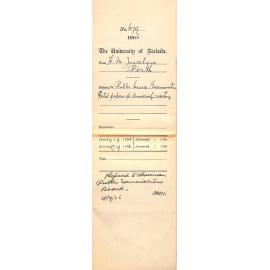 Public Service Examination, Posted papers of University meeting