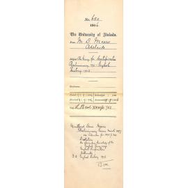 Requesting certificates of passing Preliminary and English History Examinations