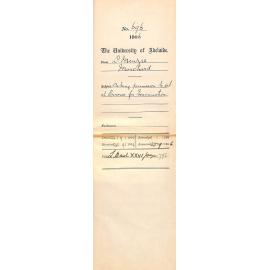 Requesting permission to sit examination at Orroroo