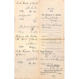 Requesting payment of scholarship balance