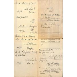 Requesting payment of balance of scholarship