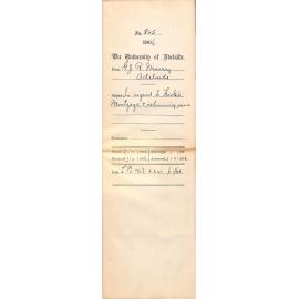 In regard to Hacks Mortgage and returning same