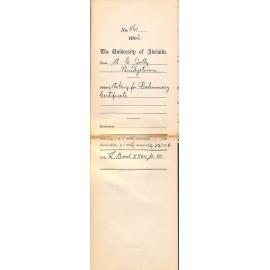 Asking for Preliminary Certificate