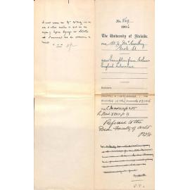 Exemption from lectures English Literature - McCarthy