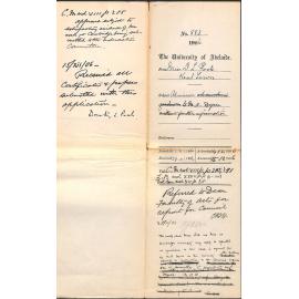 Admission to MA Degree without further information