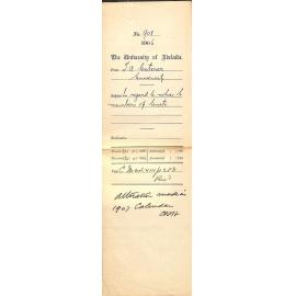 In regard to notices to members of Senate - Caterer