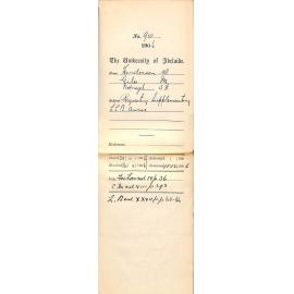 requesting supplementary course LLB