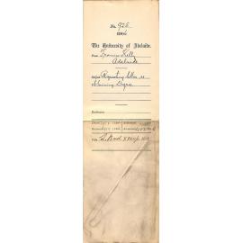 Requesting letter re obtaining Degree