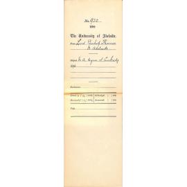 M A Degree at Cambridge 1895