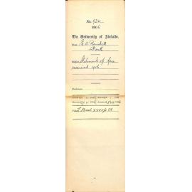 Statements of fees received 1906