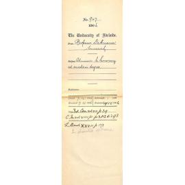 Admission to Honorary ad eundem Degree