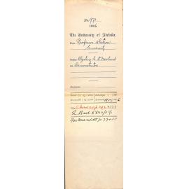 Objecting to Dr Newland as Demonstrator