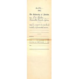 In regard to marks for medals and forwarded same