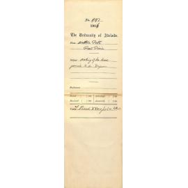 Asking if he had gained B A Degree