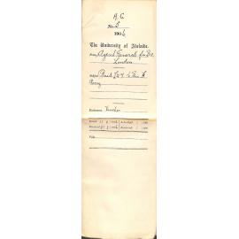 Paid £12-12- to Sir H Parry