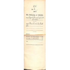 Paid Herbert William Gartrell £50