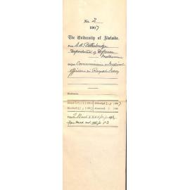 S A Pethebridge - Department of Defence Melbourne - Commissions as Medical Officers in Royal Navy