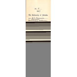 Walter Emerson Cornwall - Registrar University of Melbourne - Music Syllabus for 1907