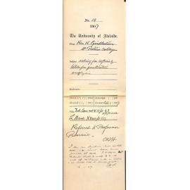 Reverend H Girdlestone - St Peters College - Asking for copies of tables for qualitative analysis