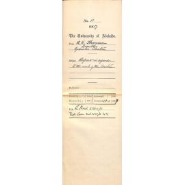 R K Thomson - Secretary Gawler Centre - Report in regard to the work of the Centre