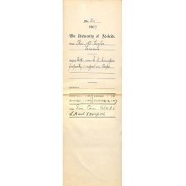 Thomas W Taylor - Terowie - Hills want to transfer property and report on Crops