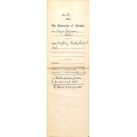 Angus Ferguson - Hobart - Accepting Hartley Studentship