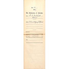 Percival Harris Mitchell - Hobart - Acknowledging Diploma