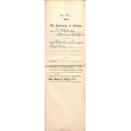 S A Pethebridge - Department of Defence - Particulars re Commissions Royal Navy