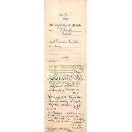 C F Martin - Adelaide - Permission to study Anatomy