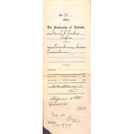 Miss Lizzie H Gordon - Crafers - Discontinuing lessons Conservatorium