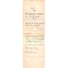 E A Randell - Perth - Asking for Diploma G W Wright and Public Exams Pamphlet