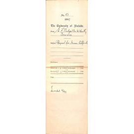 E H Badger and Mary McCarthy - Terowie - Request for Music Certificates