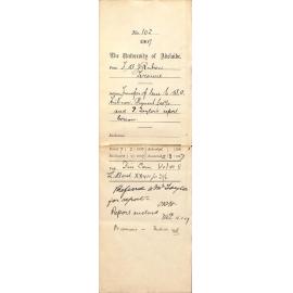 F W Rubien - Terowie - Transfer of lease to W A Hubner Payment £45-12-4 and Thomas Taylor's report thereon