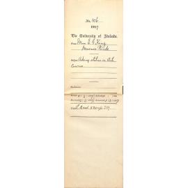 Miss E Gwendoline King - Moonee Ponds - Asking status in Arts Course