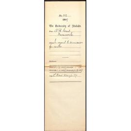 Alex R Caw - Naracoorte - In regard to Commission for Centre